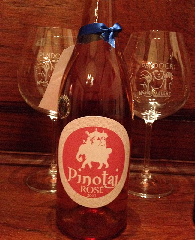 Pinotaj is the rosé made for the Taj Hotel, and is designed to complement the spicy aromatic food
