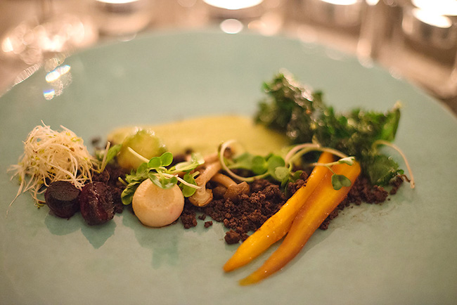 Vegetable garden: zucchini and mint velouté with truffled soil