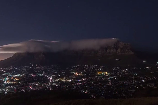 TIME LAPSE VIDEO OF CAPE TOWN DURING LOADSHEDDING