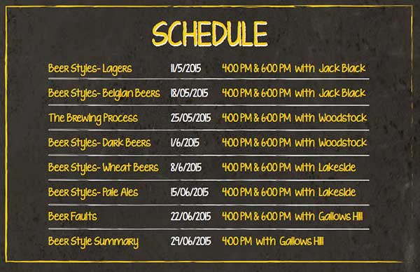 Beer-school-schedule