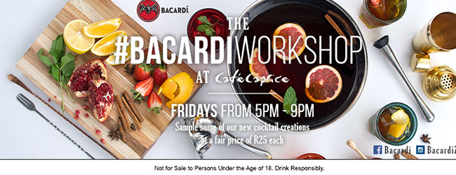 THE BACARDI WORKSHOP AT CAFE CAPRICE