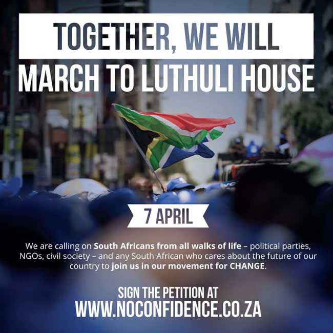March poster No confidence