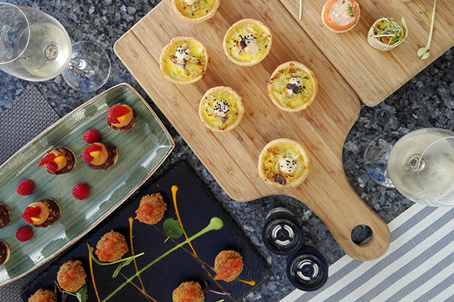 The President Hotel's canapé pairing dishes