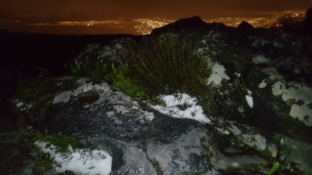 Table Mountain snow