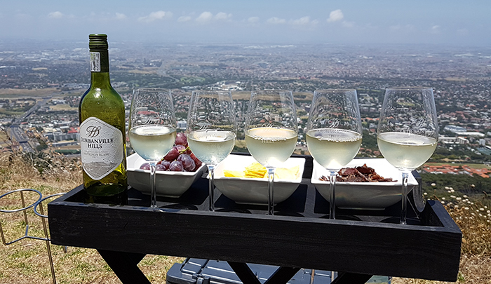 Wine tasting on another level - Table Mountain