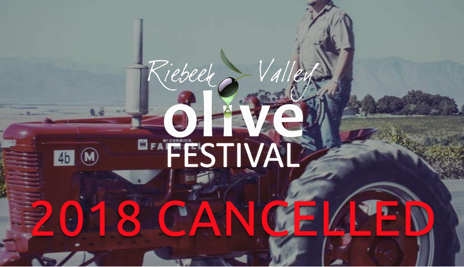 Riebeek Valley Olive Festival cancelled due to drought