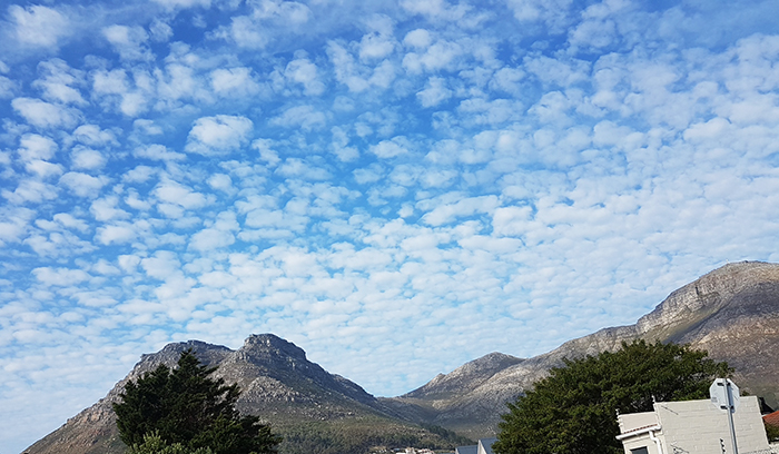 Cape Town's cotton wool skies