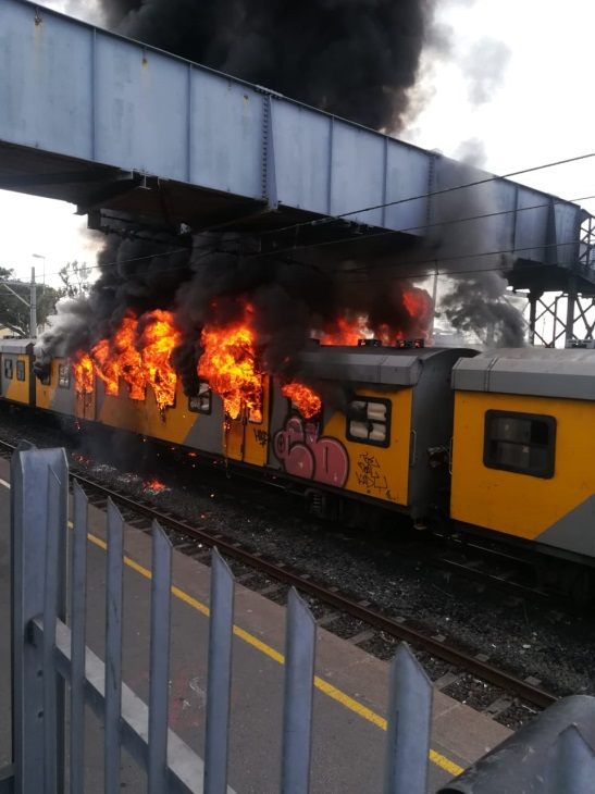 Another burning train pulls into Retreat Station