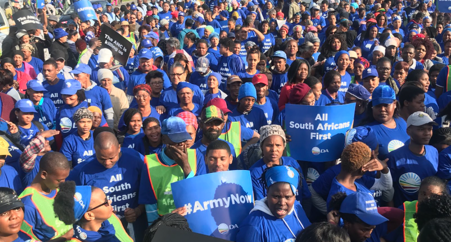 DA call for ANC to send army to Western Cape