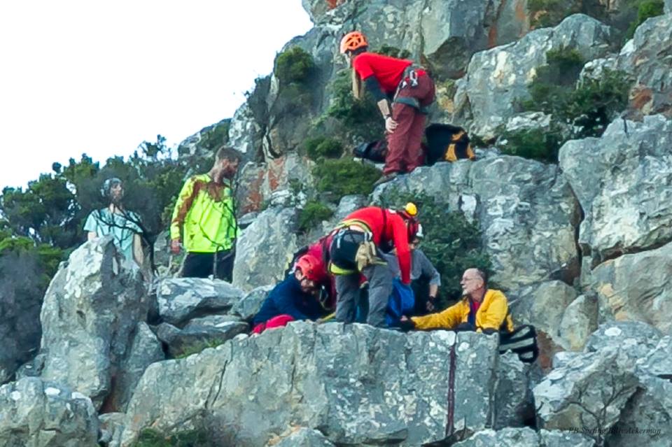 PICTURES: American rescued after St James' Peak fall