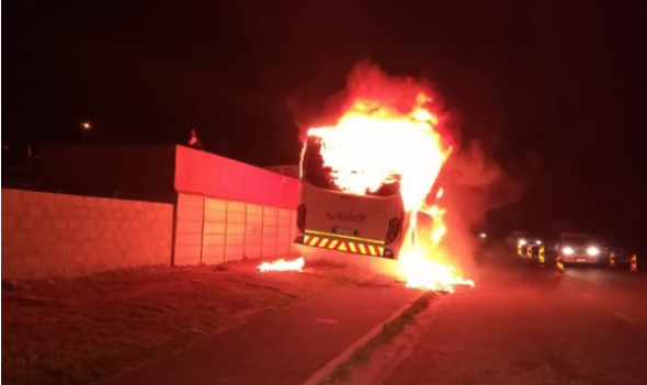 Buses set alight during Cape Town taxi strike