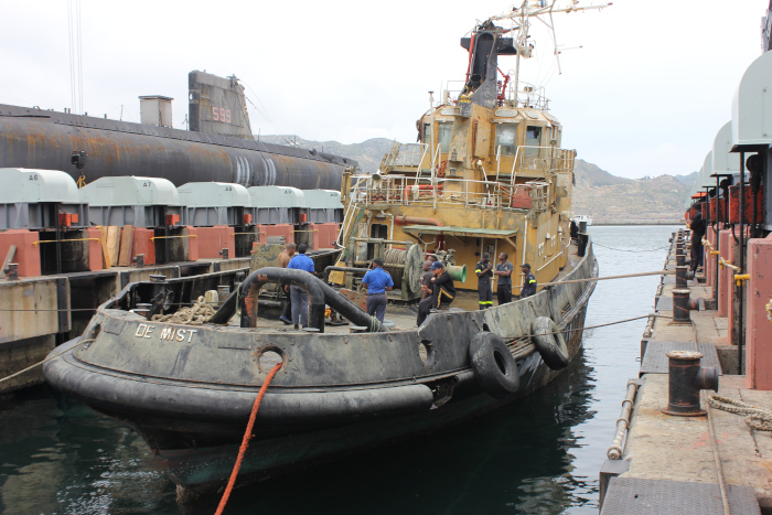 SA Navy raises sunken tug in Simon's Town