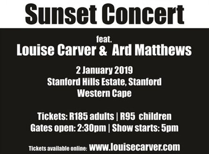 Louise Carver and Ard Matthews Concert at Stanford Hills Estate