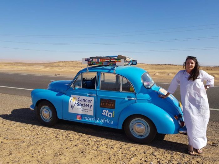 Woman drives from Scotland to Cape Town