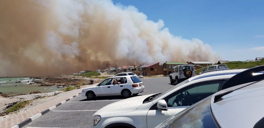 Overstrand fire reignites, evacuation ordered