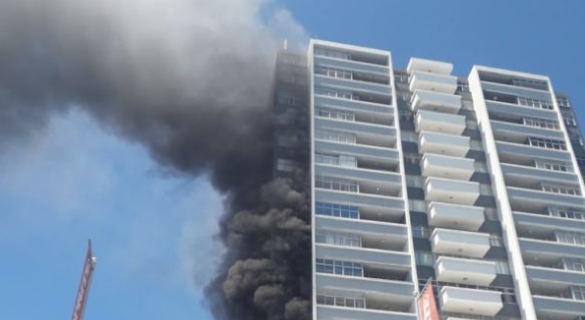 Sea Point apartments burn