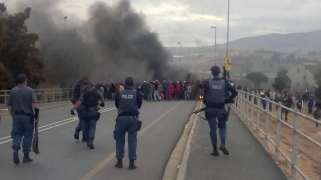 Roads closed following Caledon protest