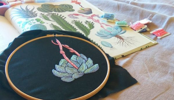 Nature Inspired Embroidery Workshop at Veld and Sea
