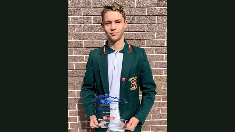 Cape Town teen receives hero award