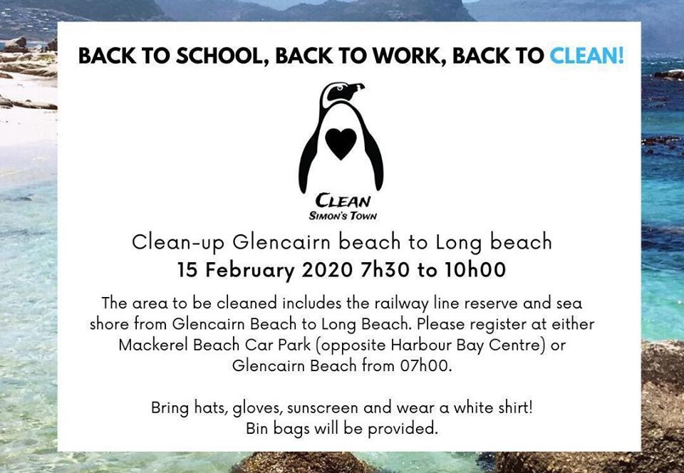 Clean up Glencairn Beach to Long Beach