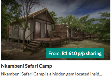 Nkambeni Safari Camp - from R1610 per person | holiday packages in South Africa
