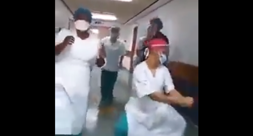 Bellville hospital staff lift spirits with dance