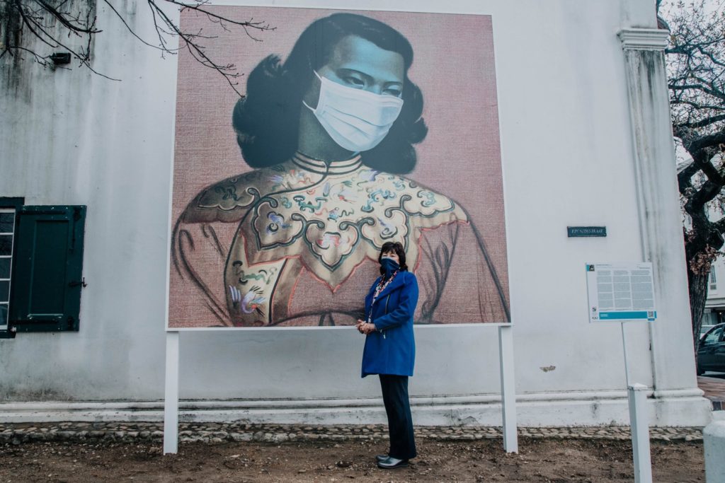 Masked murals in Stellenbosch encourage wearing of masks