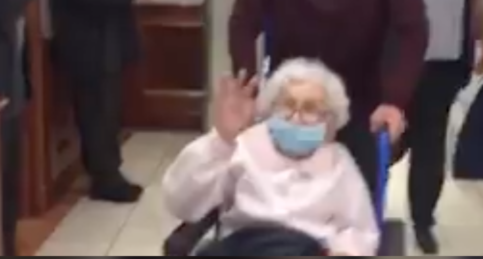 103-year-old woman discharged from COVID-19 ward