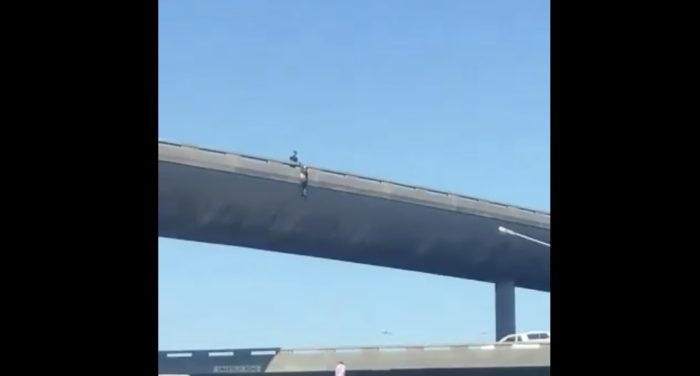 Bystanders save man threatening to jump off N2 bridge