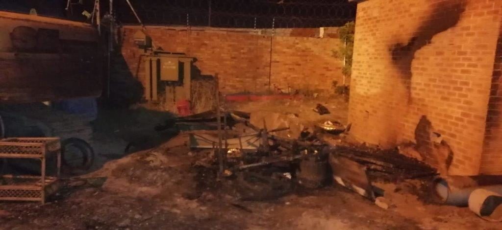 Excavators petrol-bombed and vandalised in Seawinds