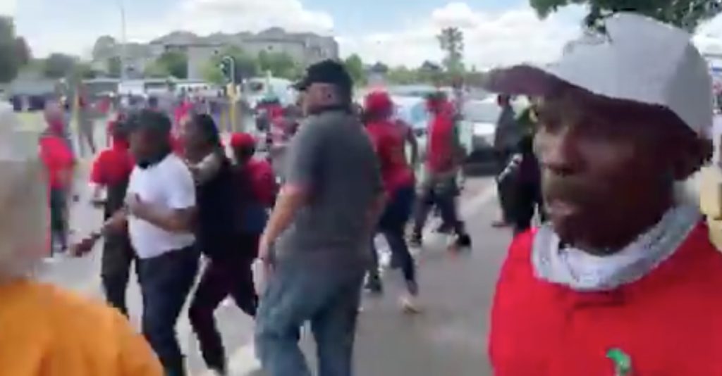 EFF clash with Brackenfell residents