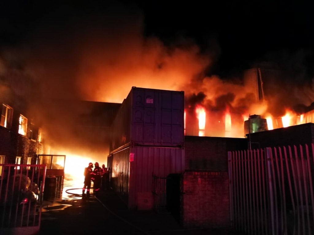 Fire guts three buildings