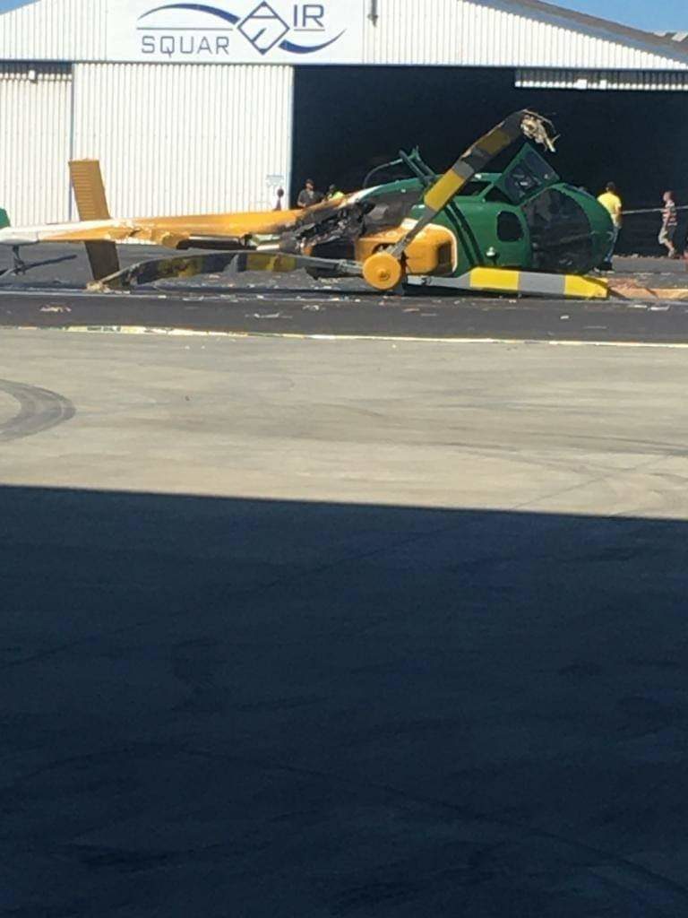 New SANParks helicopter badly damaged after it rolls in hangar