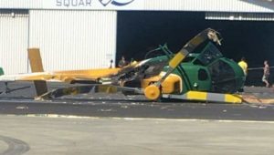 New SANParks helicopter badly damaged after it rolls in hangar