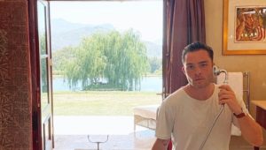 Ed Westwick spotted in Cape Town