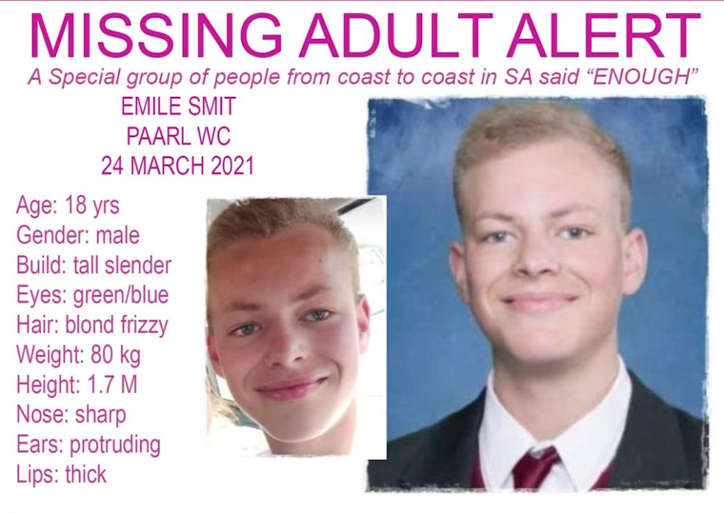 Emile Smit – Missing Teen