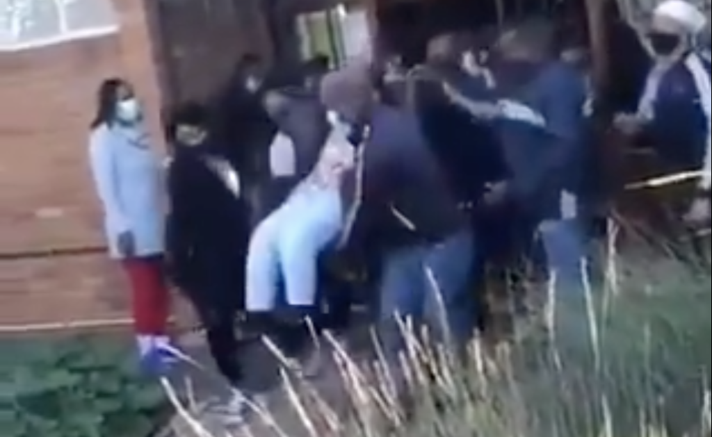 WATCH: Principal carried out of office by angry parent mob