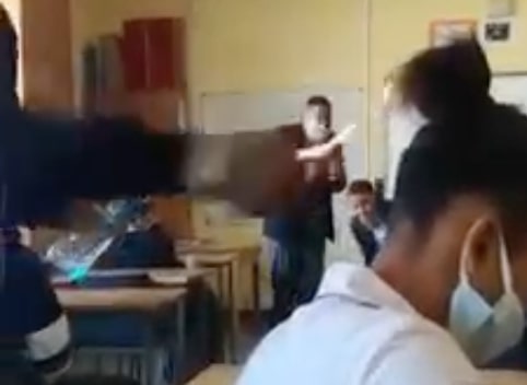 WATCH: Student lights classmate's hair on fire