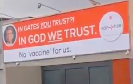 'Ín God we trust' - Controversial anti-vaccine billboard in Cape Town has been removed