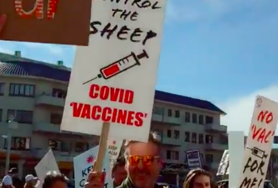 Anti-vaxxers protest in Sea Point: Fighting the system or perpetuating it?