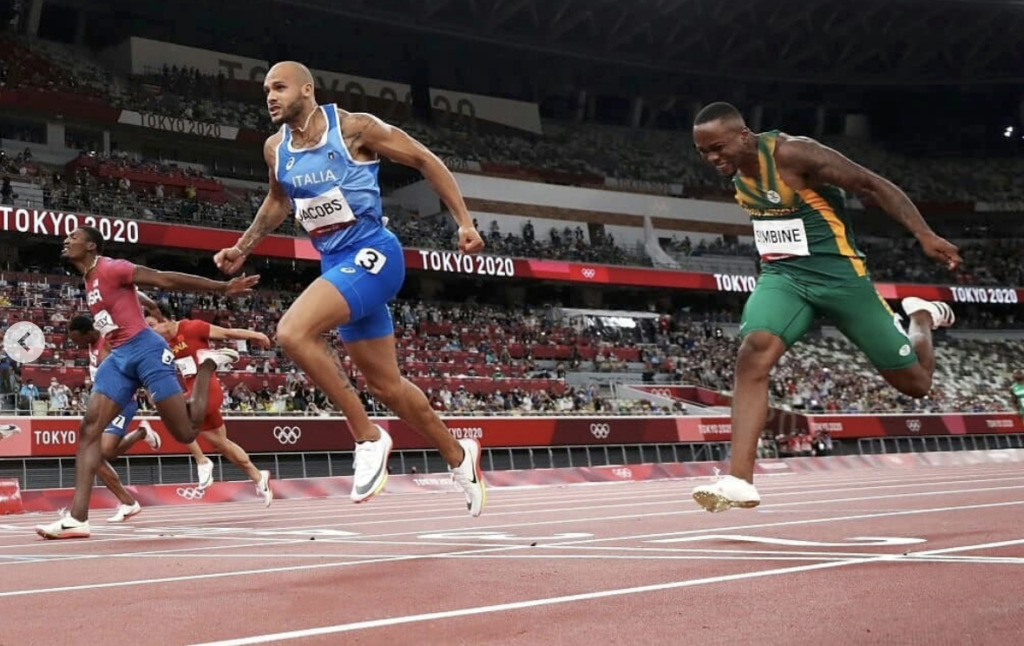 Simbine's 100m final left him 0.04 seconds away from the podium