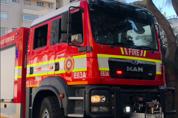 Fire starts Sea Point's morning