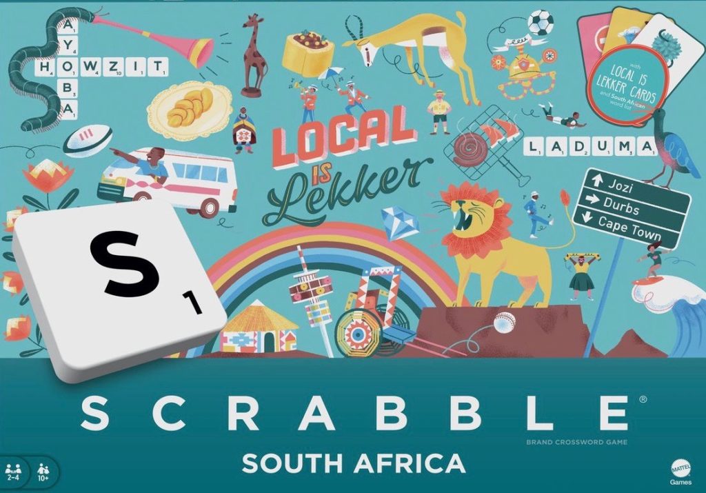 South African edition of Scrabble drops featuring local words and slang