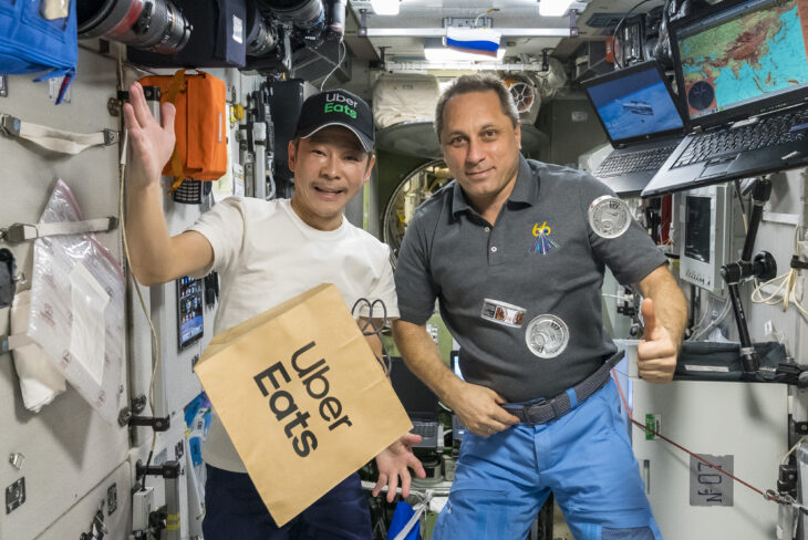 Uber Eats makes history as first delivery service to send food to space