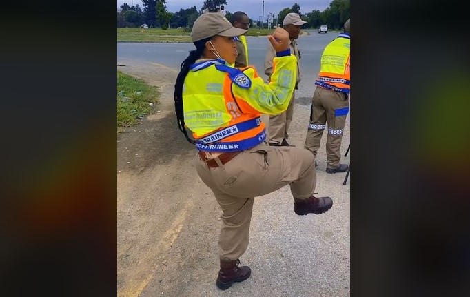 Watch out Rassie, this cop's coming for the crown with her lekker dance moves!