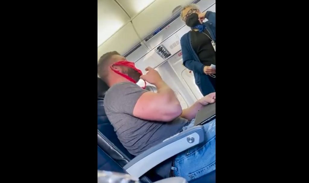 WATCH: US man kicked off a flight for wearing a thong as a face mask