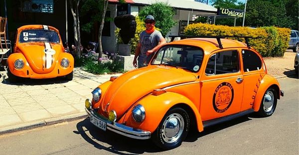 Support local! - Capetonian man sells delightful coffee from his 1974 VW Beetle