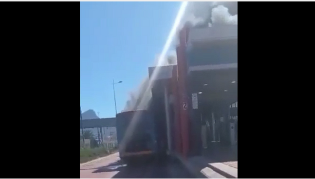 WATCH: MyCiTi passengers and driver okay after bus goes up in flames