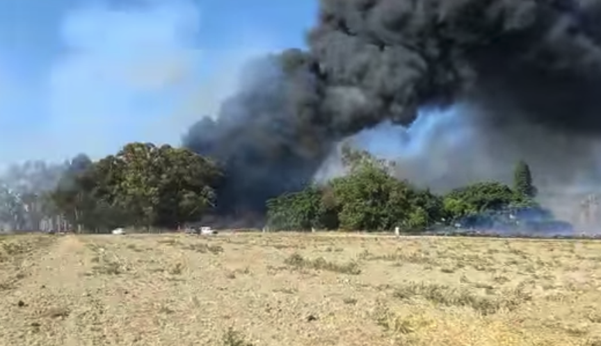 WATCH: Helicopters battle a raging fire at Driefontein, Wellington