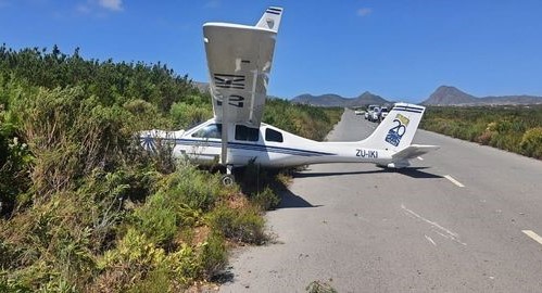 Light aircraft crash lands in Cape Point